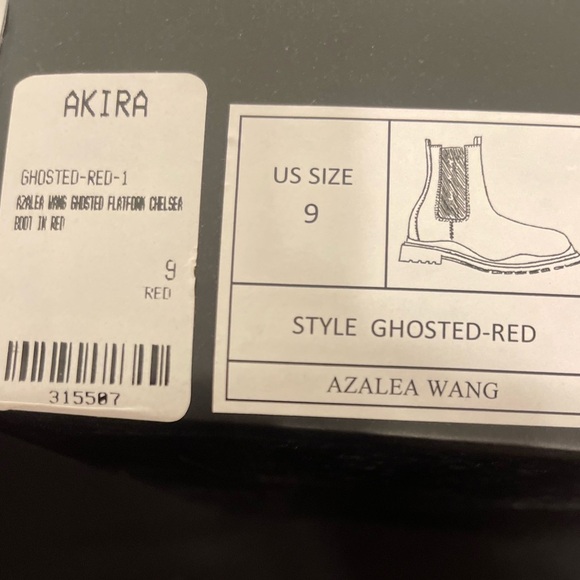 Red Black wavy boots Bottega inspired veneta winter rain snow weather emo chunky - Picture 5 of 5